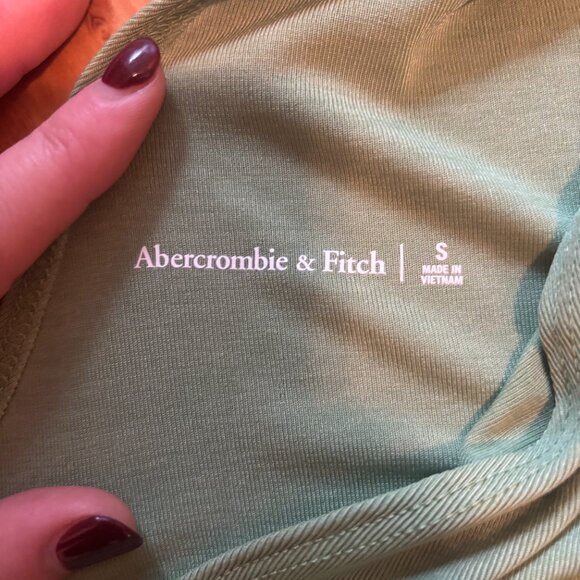 Abercrombie & Fitch one shoulder green top - Picture 3 of 4